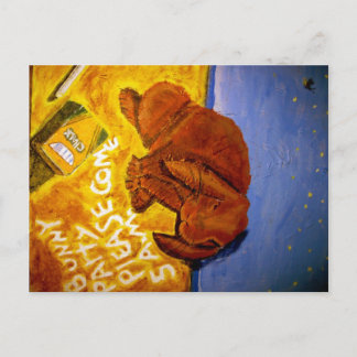 bunny party postcard