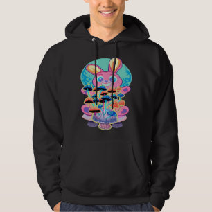 Bunny Pastel Goth And Mushrooms Hoodie