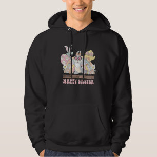 Bunny Pastel Spring Hunt Eggs Rabbit Happy Easter  Hoodie