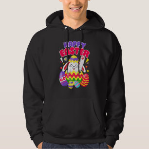Bunny Pastel Spring Hunt Eggs Rabbit Happy Easter Hoodie
