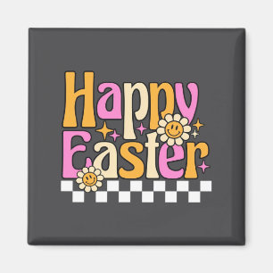 Bunny Pastel Spring Hunt Eggs Rabbit Happy Easter Magnet