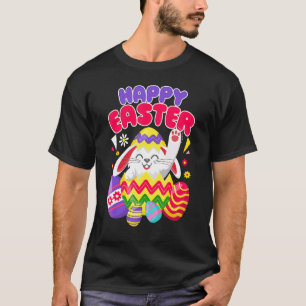 Bunny Pastel Spring Hunt Eggs Rabbit Happy Easter T-Shirt