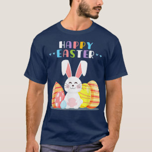 Bunny Pastel Spring Hunt Eggs Rabbit Happy Easter  T-Shirt