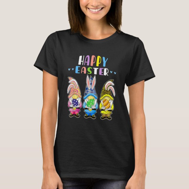 Bunny Pastel Spring Hunt Eggs Rabbit Happy Easter  T-Shirt (Front)