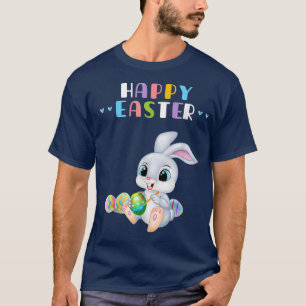 Bunny Pastel Spring Hunt Eggs Rabbit Happy Easter T-Shirt
