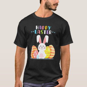 Bunny Pastel Spring Hunt Eggs Rabbit Happy Easter  T-Shirt