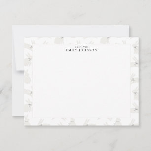 Bunny Pattern Frame Note Card