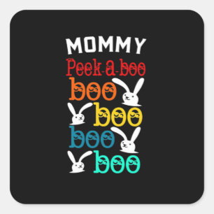Bunny Peekaboo Game For Novelty Kids Adults Square Sticker