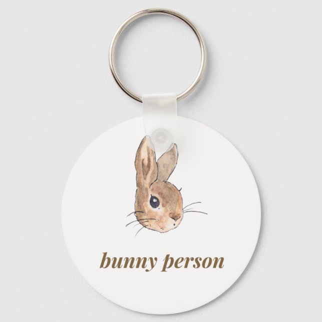 bunny person key ring (Front)