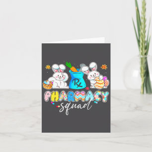 Bunny Pharmacist Pharmacy Squad Happy Card
