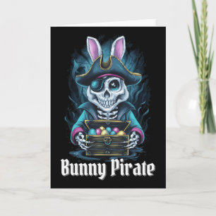 Bunny Pirate Rabbit Pirate Eggs Treasure Boys East Card