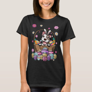 Bunny Pit Bull Dog Happy Easter Day Lover Egg Hunt T-Shirt