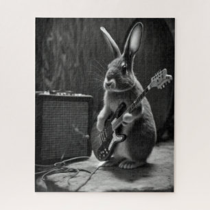 Bunny Playing a Guitar Jigsaw Puzzle
