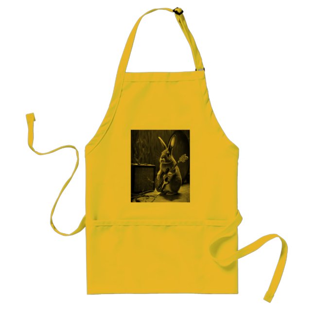 Bunny Playing a Guitar Standard Apron (Front)