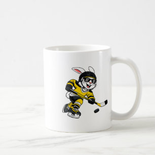Bunny Playing Ice Hockey Rabbit Easter Sports Men Coffee Mug