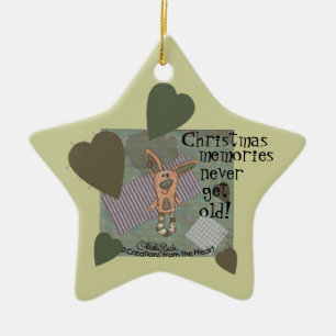 Bunny Prim Ceramic Tree Decoration