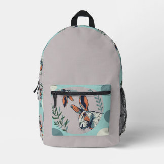Bunny printed backpack