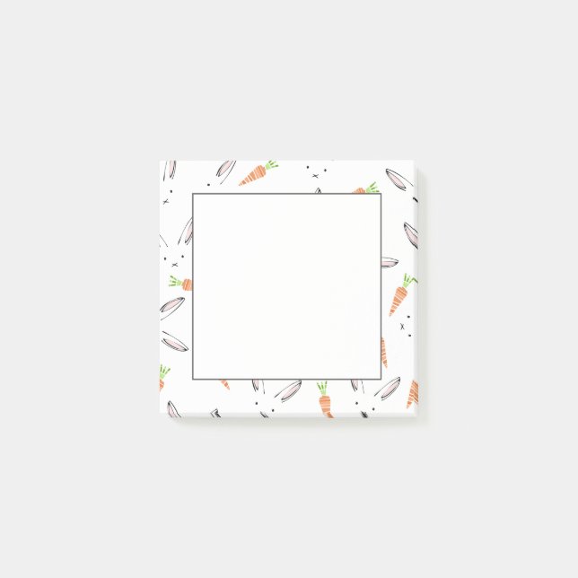 Bunny Rabbit and Carrot Pattern Notes (Front)