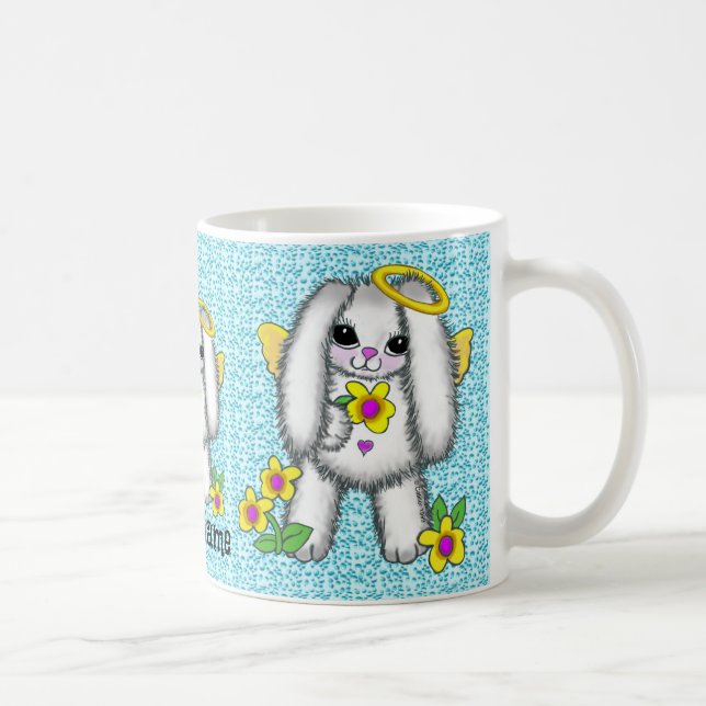 Bunny Rabbit Angel mug (Right)