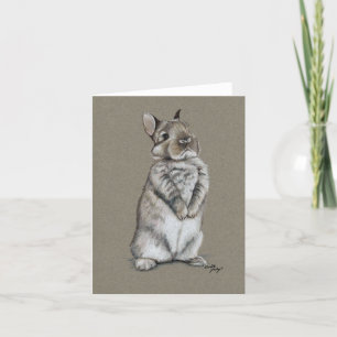 Bunny Rabbit Art Note Card