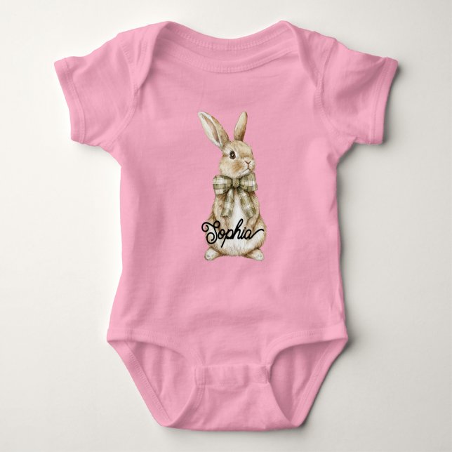 Bunny Rabbit Baby Bodysuit (Front)