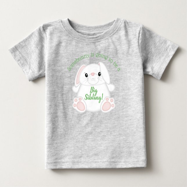 Bunny Rabbit Baby Shower Baby T-Shirt (Front)