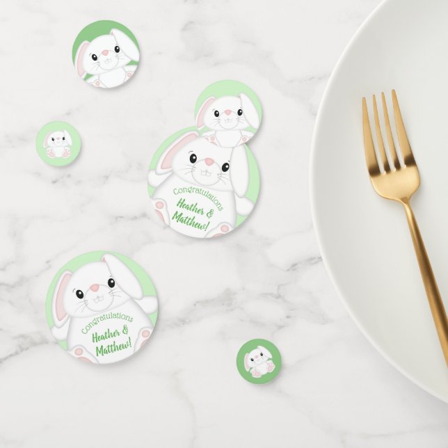 Bunny Rabbit Baby Shower Confetti (Group)