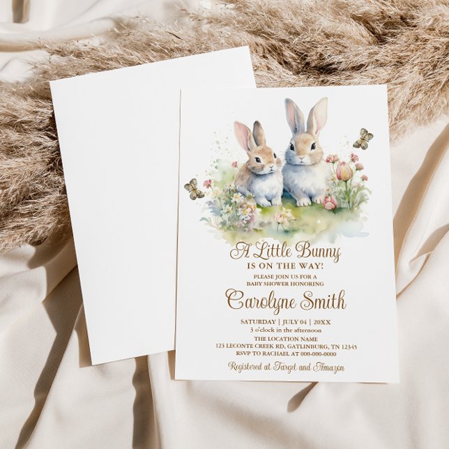 Bunny Rabbit Baby Shower Invitation (Creator Uploaded)