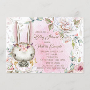 Bunny Rabbit Baby Shower Invitations