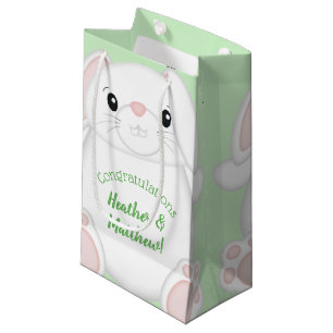 Bunny Rabbit Baby Shower Small Gift Bag