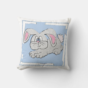 Bunny Rabbit (blue) Cushion