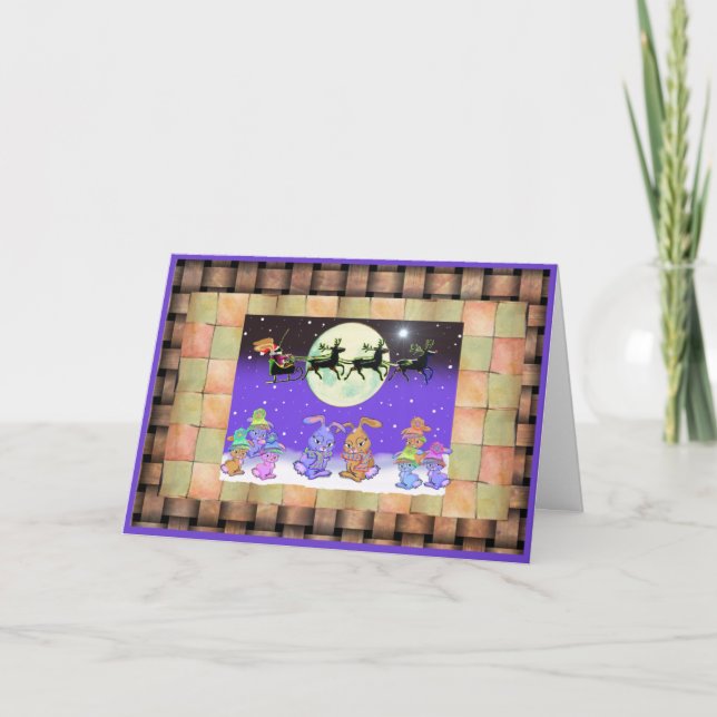 Bunny Rabbit Christmas Cards (Front)