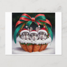 Bunny Rabbit Christmas Cards