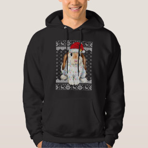 Bunny Rabbit Christmas Ugly Sweater Funny Xmas Tre