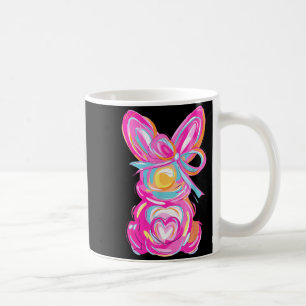 Bunny Rabbit Cute Pink Colourful Funny Easter Day Coffee Mug