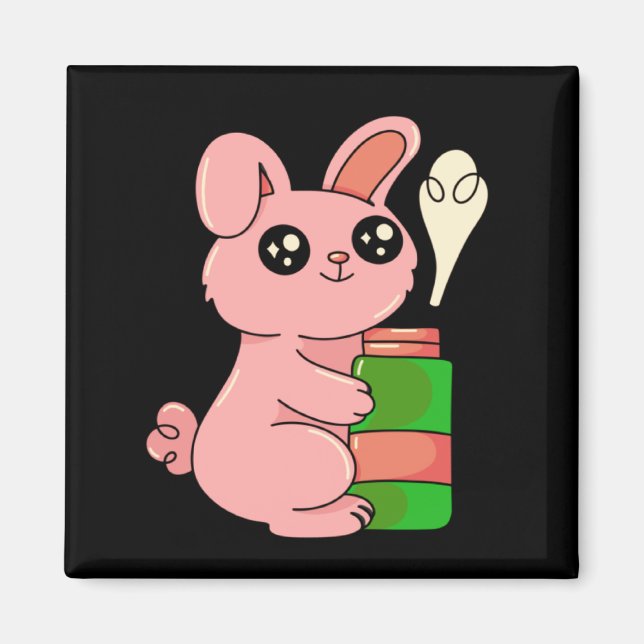 Bunny Rabbit Easter Bottle  Magnet (Front)