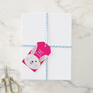 Bunny Rabbit Easter Spring Birthday Party Gift Tags