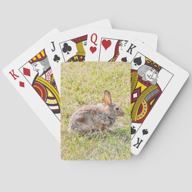 Bunny Rabbit - Easter - Wildlife - Animal Playing  Cards (Back)