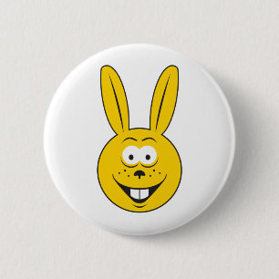 Bunny Rabbit Face 6 Cm Round Badge