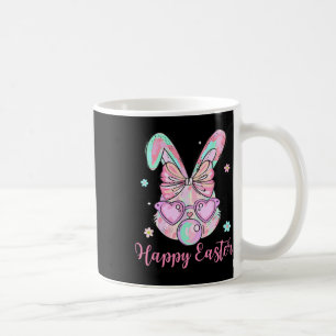 Bunny Rabbit Face Coquette Bow Easter Day Bubblegu Coffee Mug