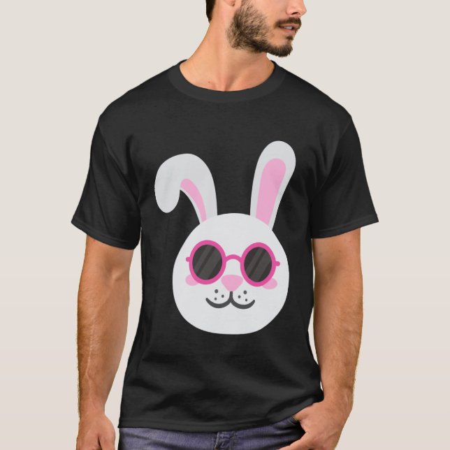 BUNNY RABBIT FACE Sunglasses Boys Girls Kids Easte T-Shirt (Front)