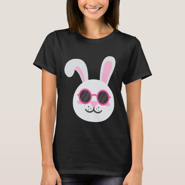 BUNNY RABBIT FACE Sunglasses Boys Girls Kids Easte T-Shirt (Front)