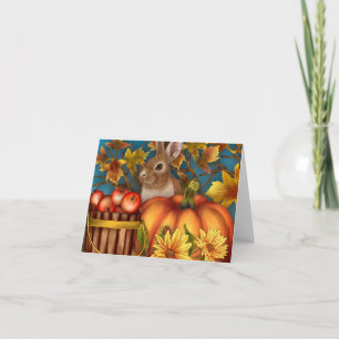 Bunny Rabbit Fall Notecard