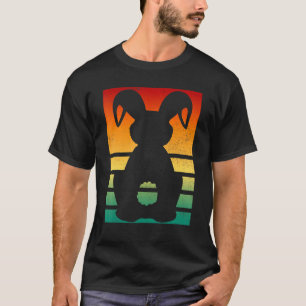 Bunny Rabbit Farmer Retro Vintage Farm Animals T-Shirt