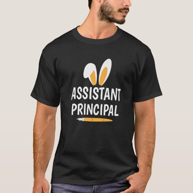 Bunny Rabbit Funny Hoppiest Principal Ever Easter T-Shirt (Front)