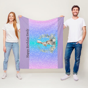 Bunny Rabbit gift - personalised blanket