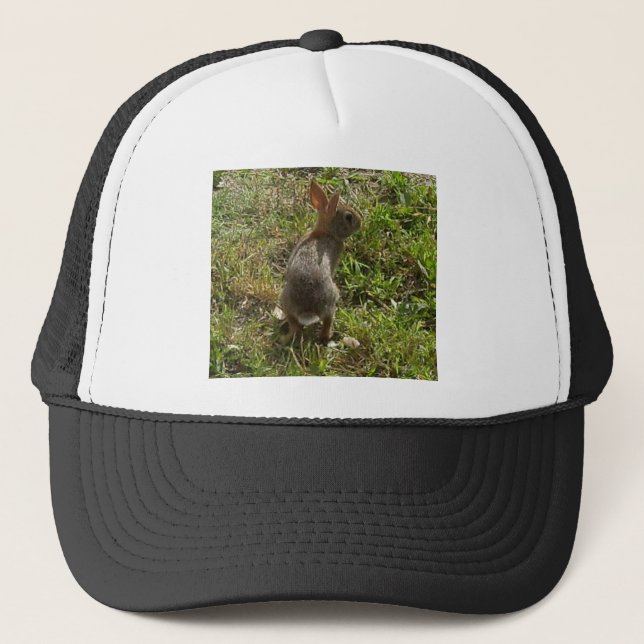 Bunny Rabbit Hare Stuff Trucker Hat (Front)