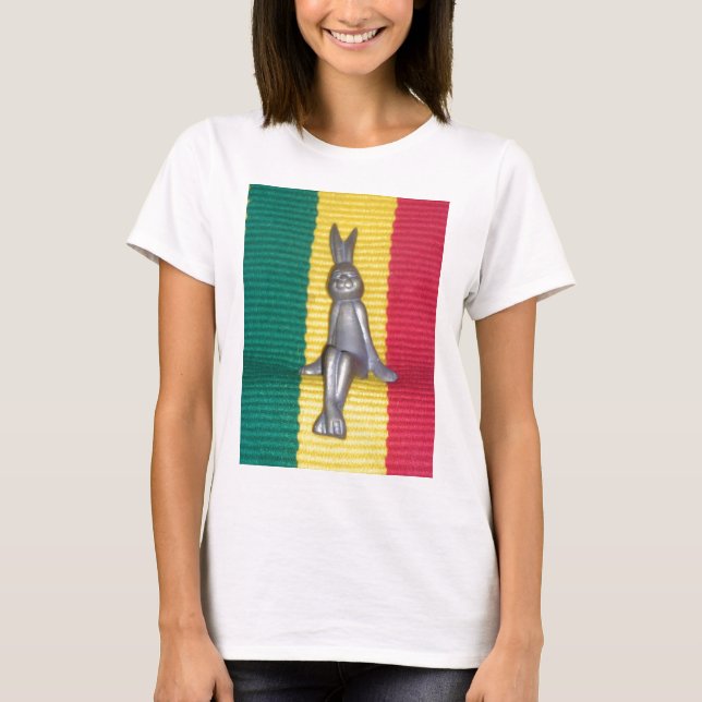 Bunny - Rabbit in Rasta Colours: A Touch of Groovy T-Shirt (Front)