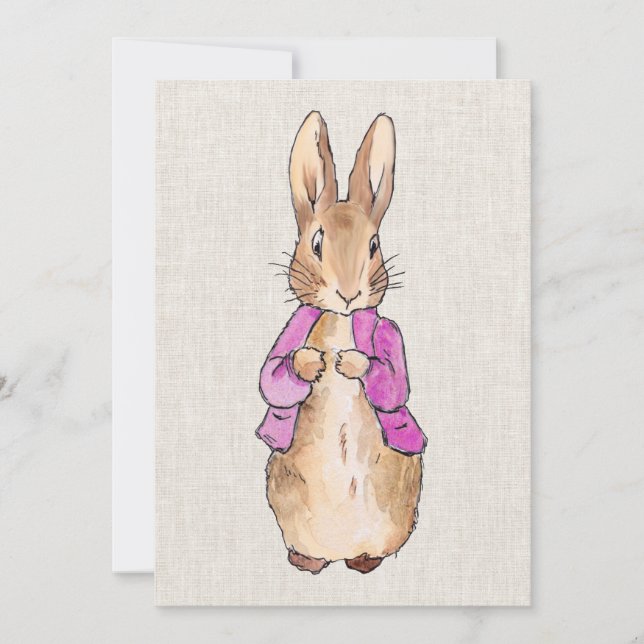 Bunny rabbit invitation (Front)