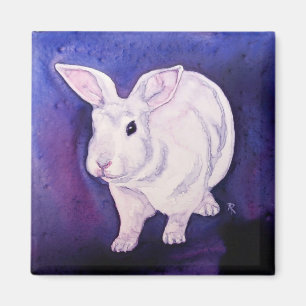 Bunny Rabbit Magnet - "Somebunny's Here"